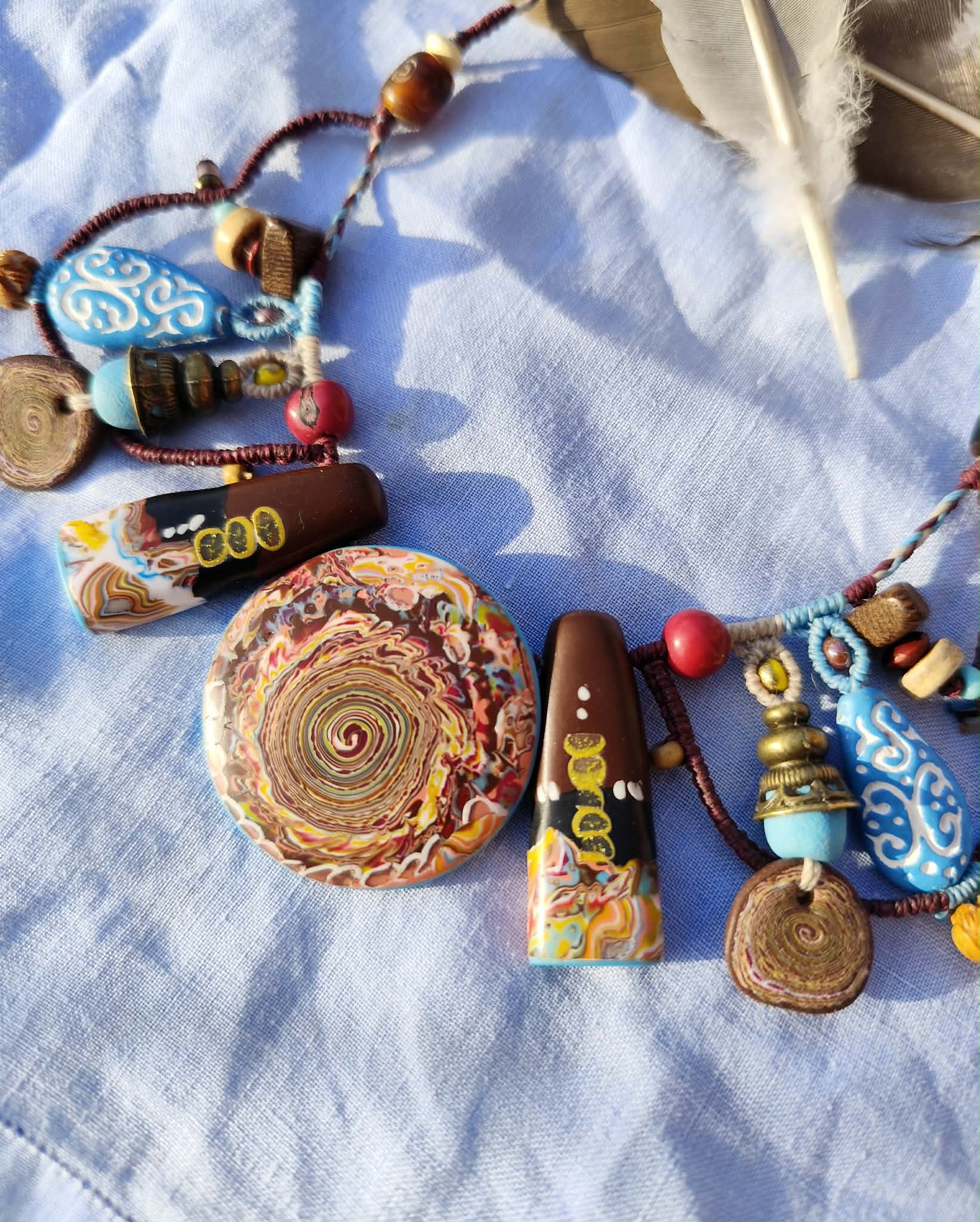collier ethnique spirale