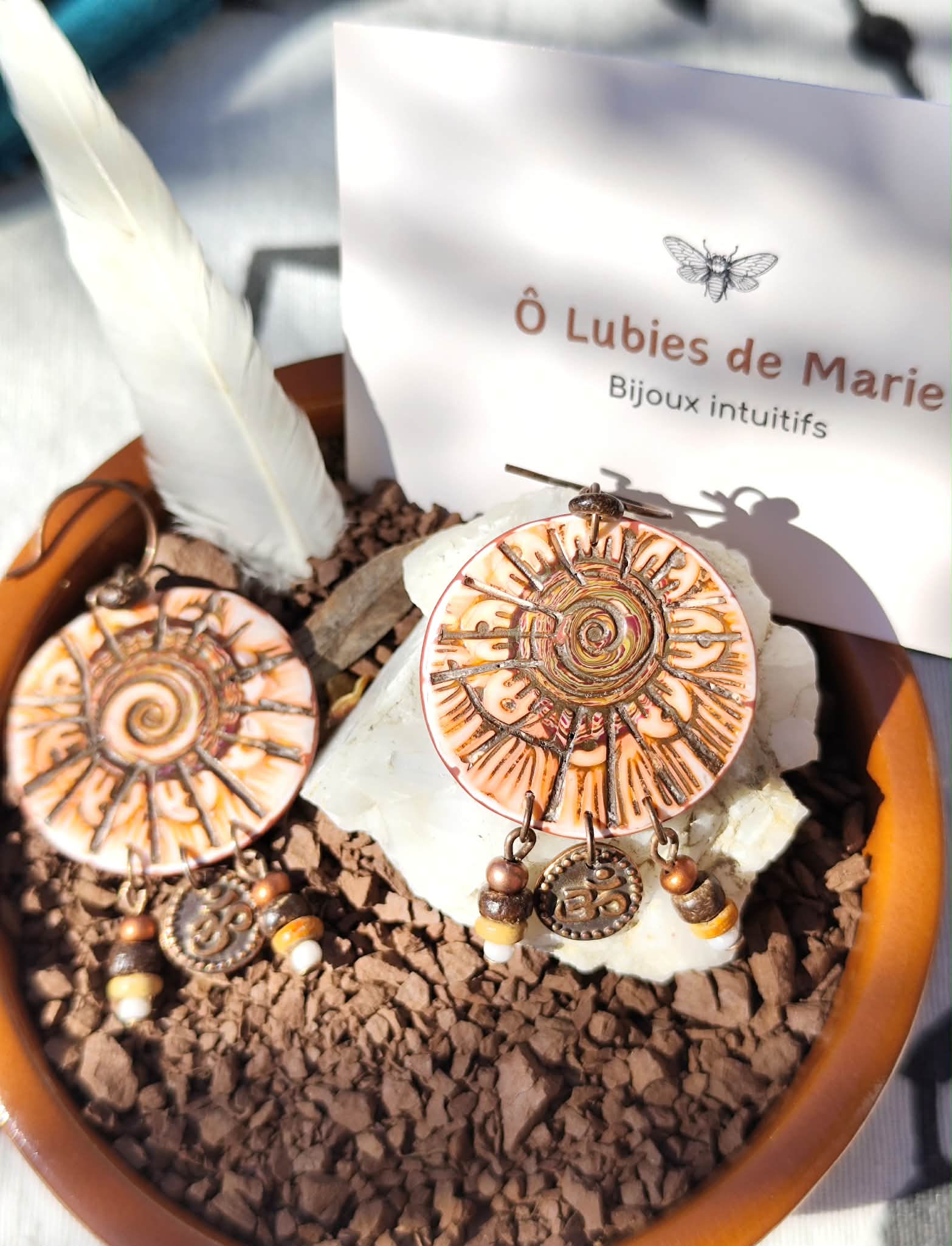 bouclesdoreillesspiraleterrerouge6