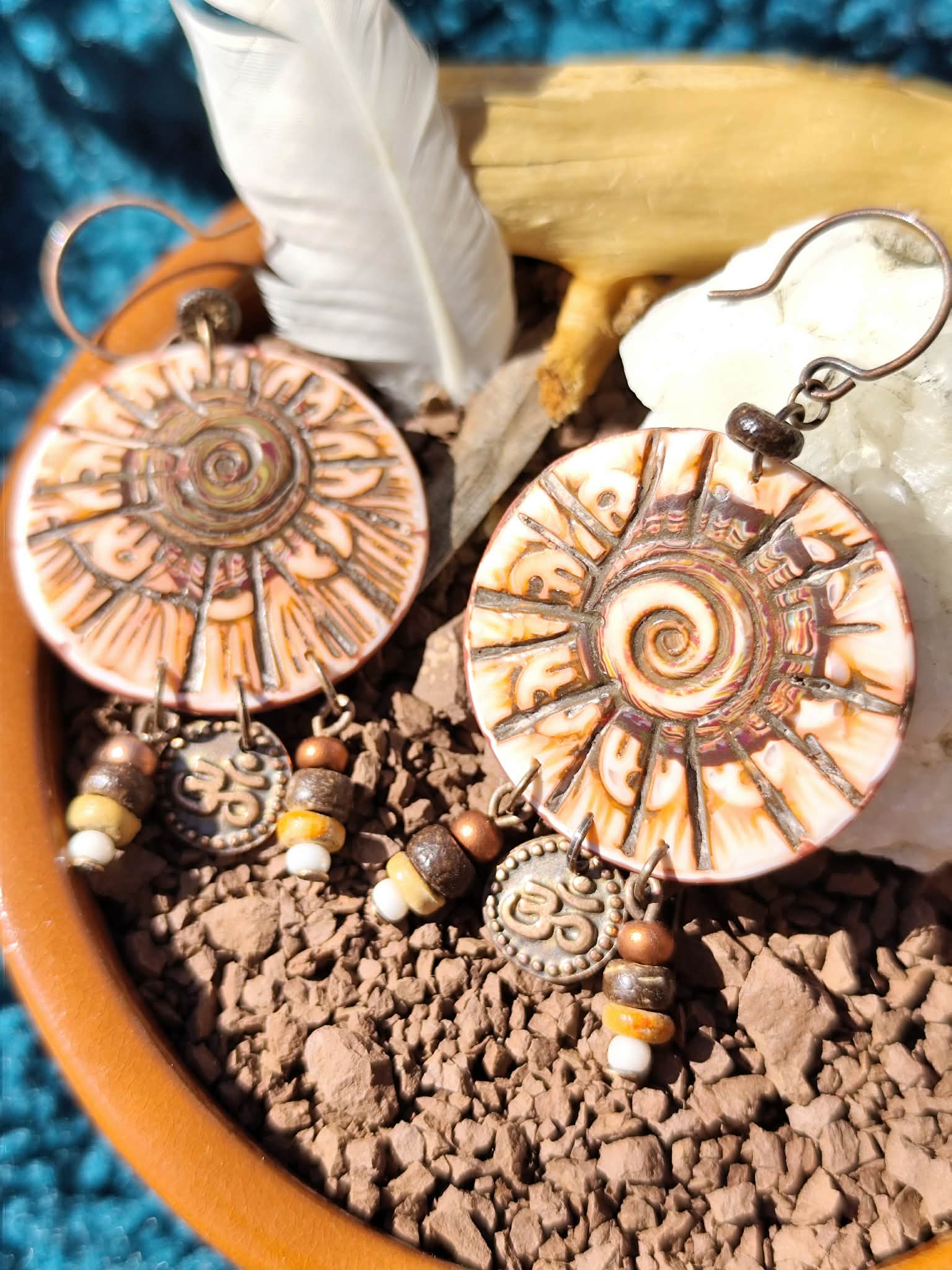 bouclesdoreillesspiraleterrerouge7